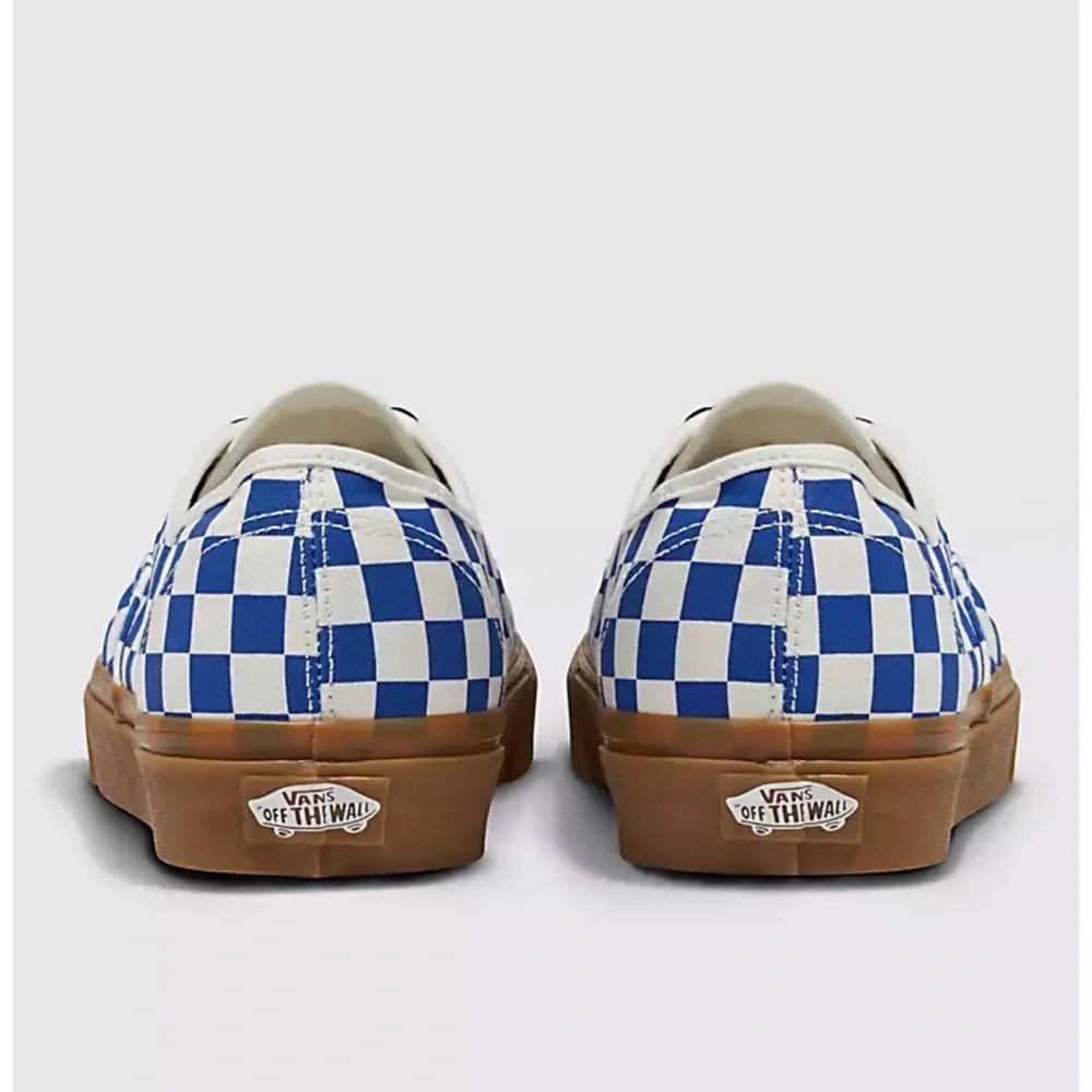 NEW Vans Authentic Checkerboard Blue/White Sneakers Men’s Size 6.5 - Picture 4 of 7